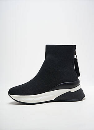 Botine/ghete vârf rotund toc de 4 la 6 cm negru EXÉ femeie