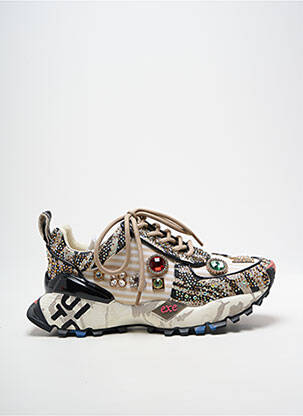 Adidași țesătură satinată toc de 4 la 6 cm negru EXÉ femme