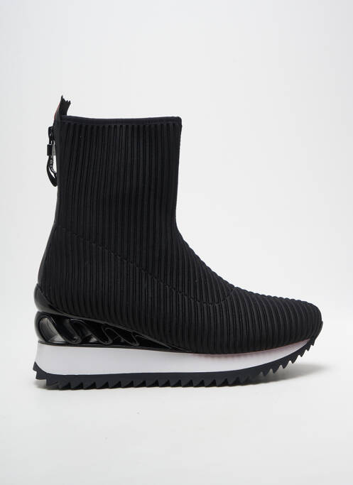 Botine/ghete vârf rotund toc de 4 la 6 cm negru EXÉ femme