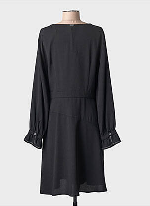 Rochie midi croială fluidă mâneci lungi negru LIU JO femme
