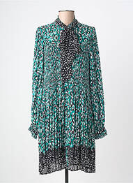 Rochie midi croială fluidă mâneci lungi verde SUNCOO femme
