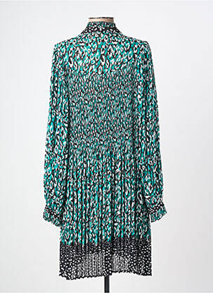 Rochie midi croială fluidă mâneci lungi verde SUNCOO femeie