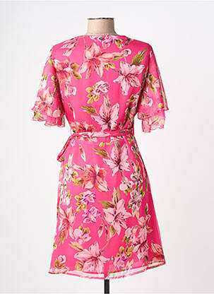 Rochie midi imprimeu floral mâneci scurte roz LIU JO femeie