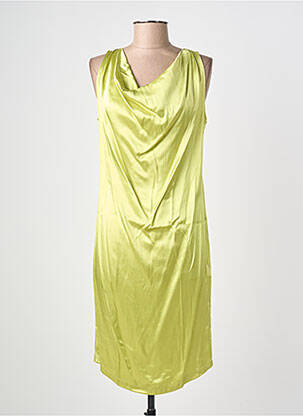 Rochie midi fără mâneci fără mâneci verde PAOLA TIENFORTI femeie