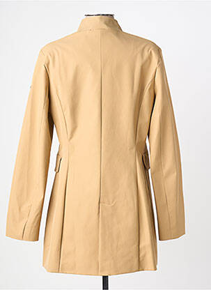 Trench țesătură poplin fără glugă bej YES.ZEE femme
