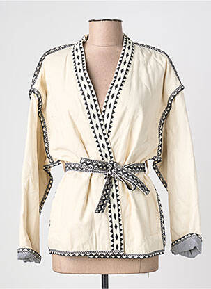 Jachete casual croială cambrată bej SUNCOO femme