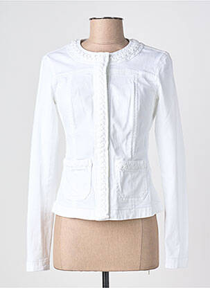 Jachete casual guler rotund alb LIU JO femeie
