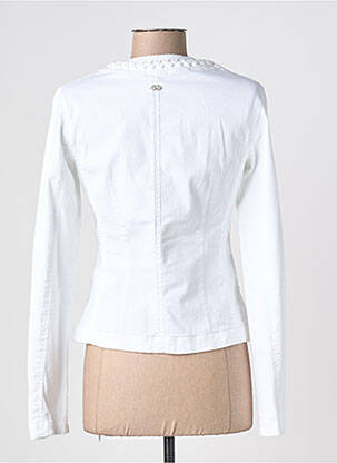 Jachete casual guler rotund alb LIU JO femeie