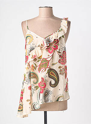 Top croială cambrată fără mâneci bej LIU JO femme