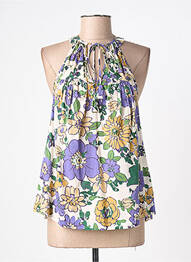 Top guler în v fără mâneci violet STELLA FOREST femme
