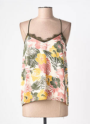 Top croială cambrată bretele subțiri verde KOCCA femme