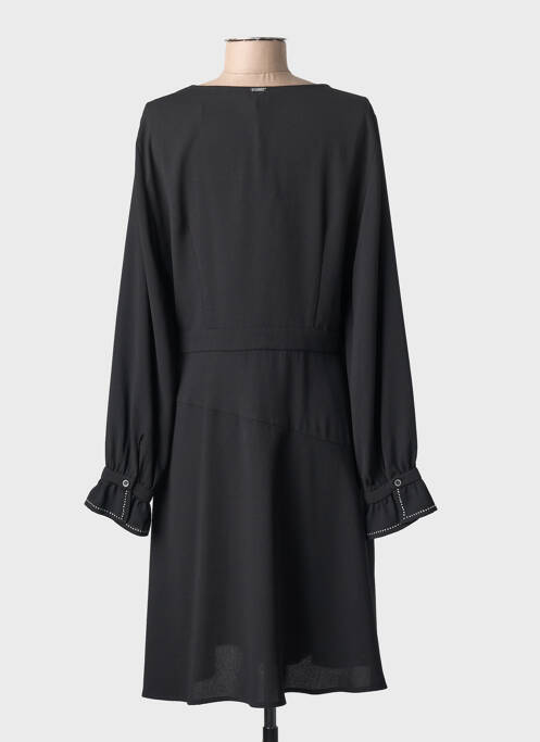 Rochie midi croială fluidă mâneci lungi negru LIU JO femme