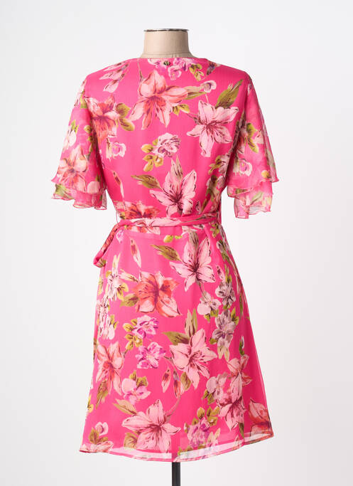 Rochie midi croială fluidă mâneci scurte roz LIU JO femme