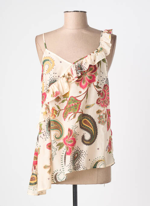 Top croială cambrată fără mâneci bej LIU JO femme