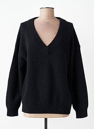 Pulover elasticitate mâneci lungi negru GANT femeie