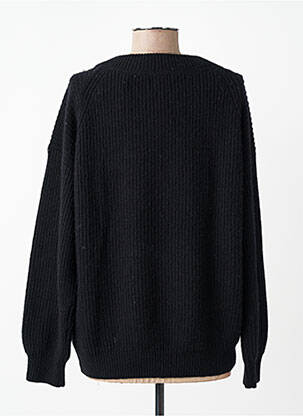 Pulover elasticitate mâneci lungi negru GANT femeie