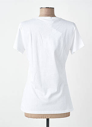 Tricou serigrafie cu strasuri mâneci scurte alb LIU JO femeie