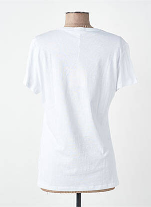 Tricou serigrafie cu strasuri mâneci scurte alb LIU JO femeie