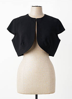Bolero efect material satinat negru KOCCA femeie