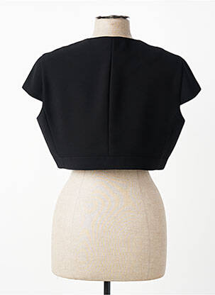 Bolero efect material satinat negru KOCCA femeie