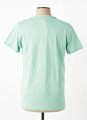 Tricou croială cambrată mâneci scurte verde MCS bărbat