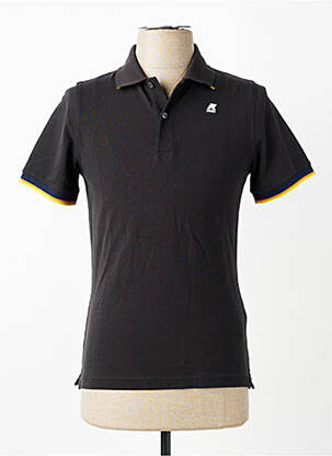 Polo elasticitate mâneci scurte negru K. WAY homme