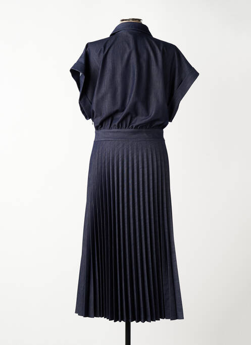 Rochie lungă mâneci scurte mâneci scurte albastru KOCCA femme