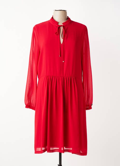 Rochie midi mâneci lungi mâneci lungi roșu CALVIN KLEIN femme