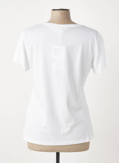 Tricou serigrafie cu strasuri mâneci lungi alb LIU JO femme