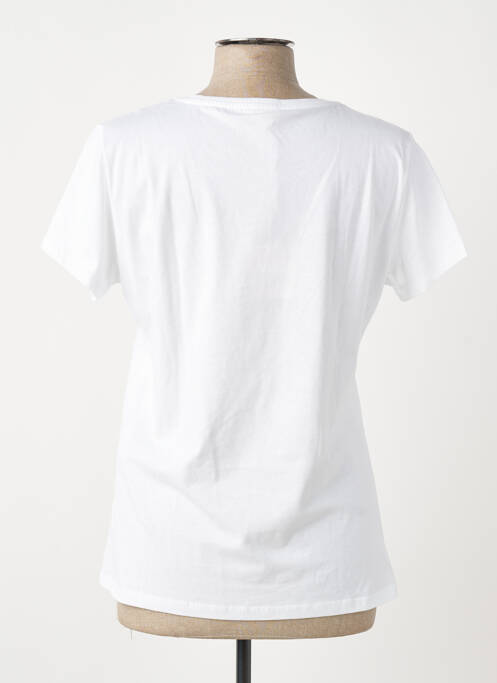 Tricou elasticitate mâneci scurte alb LIU JO femme
