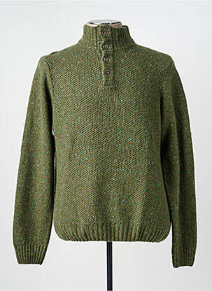 Pulover elasticitate mâneci lungi verde MCS homme