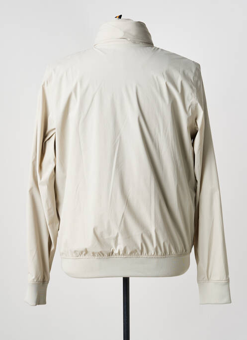 Jachetă vânt finisaj interior căptușeală satinată cu glugă bej KWAY homme