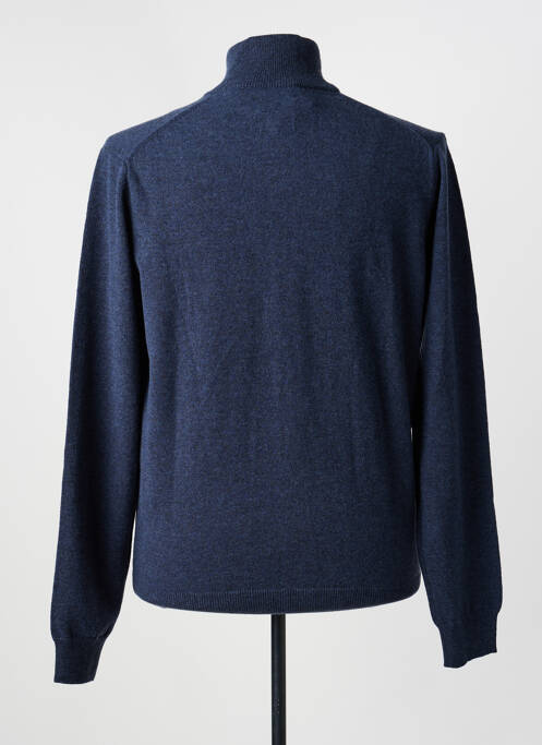 Vestă cu mâneci lungi țesătură melanj albastru GANT homme