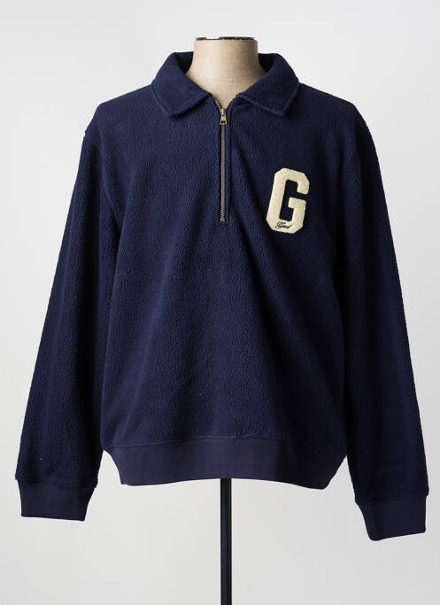 Hanorac broderie mâneci lungi albastru GANT homme