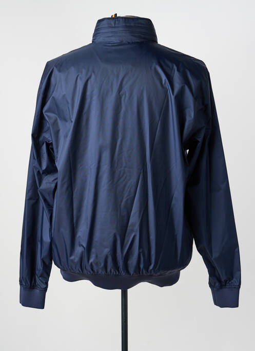 Jachetă vânt finisaj interior căptușeală satinată cu glugă albastru KWAY homme