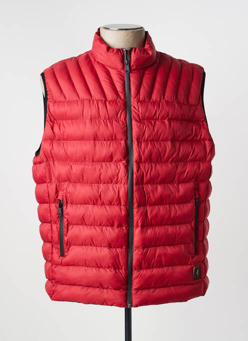 Geacă matlasată buzunare fără glugă roșu MCS homme