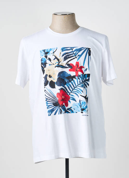 Tricou croială cambrată mâneci scurte alb PIERRE CARDIN homme