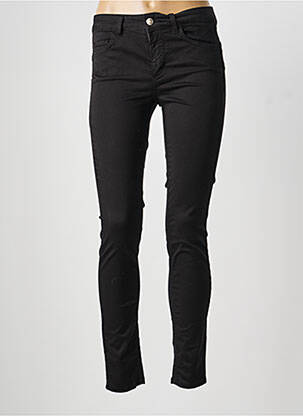 Pantalon slim țesătură poplin mărime normală negru LIU JO femeie