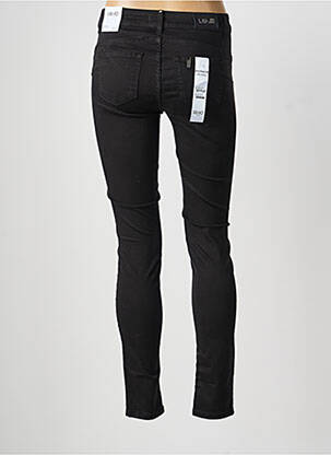 Pantalon slim țesătură poplin mărime normală negru LIU JO femeie