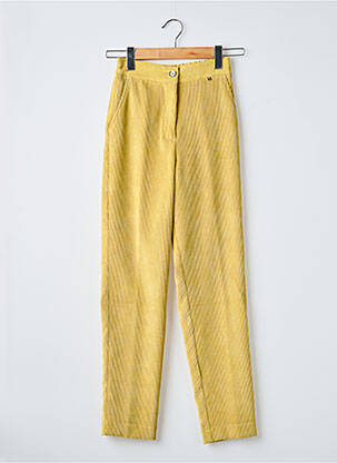 Pantalon drept elasticitate mărime normală galben KOCCA femeie