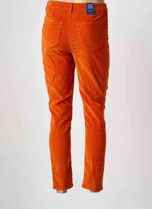 Pantalon slim elasticitate mărime normală portocaliu GANT femme