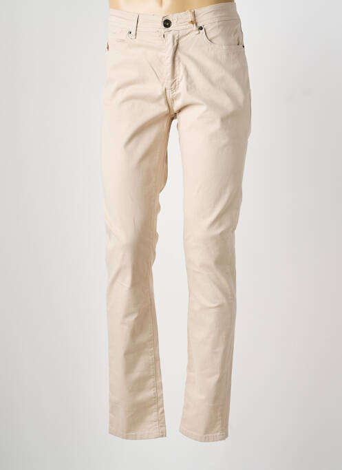 Pantalon drept elasticitate mărime normală bej MCS homme