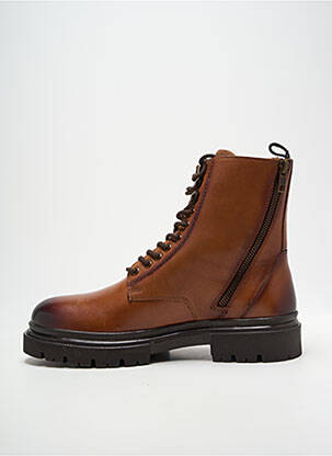 Botine/ghete material neted toc mic maro PELLET bărbat