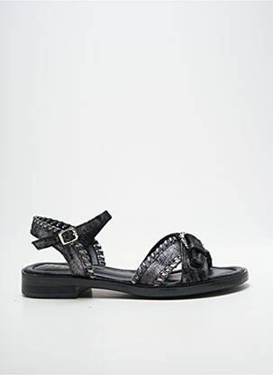 Sandale/pantofi decupați chiquet toc plat până la 3 cm argintiu MJUS femme