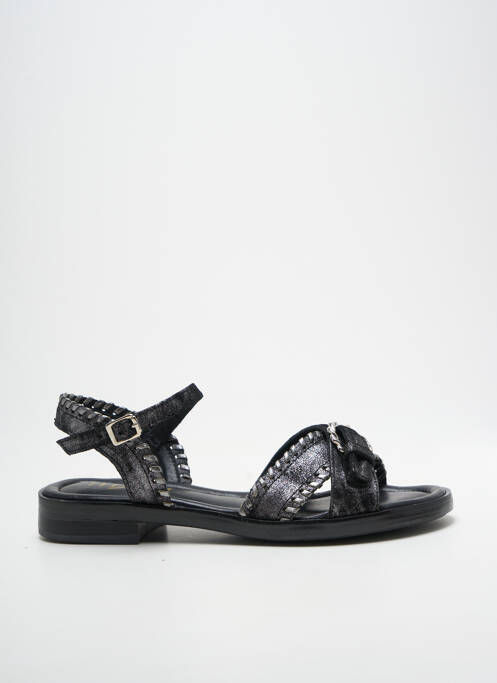 Sandale/pantofi decupați chiquet toc plat până la 3 cm argintiu MJUS femme