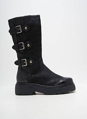 Cizme material neted toc de 4 la 6 cm negru MJUS femeie