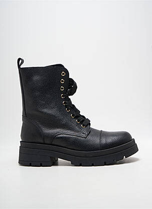 Botine/ghete material neted toc de 4 la 6 cm negru MELINE femeie