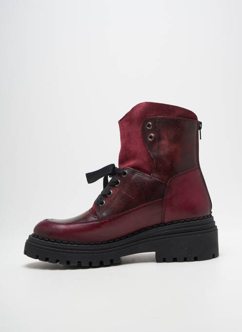 Botine/ghete toc mic toc de 4 la 6 cm violet CASTA femme