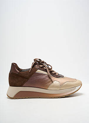 Adidași vârf rotund toc de 4 la 6 cm auriu SOFTWAVES femeie