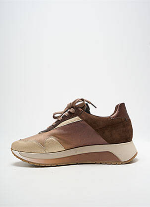 Adidași vârf rotund toc de 4 la 6 cm auriu SOFTWAVES femeie